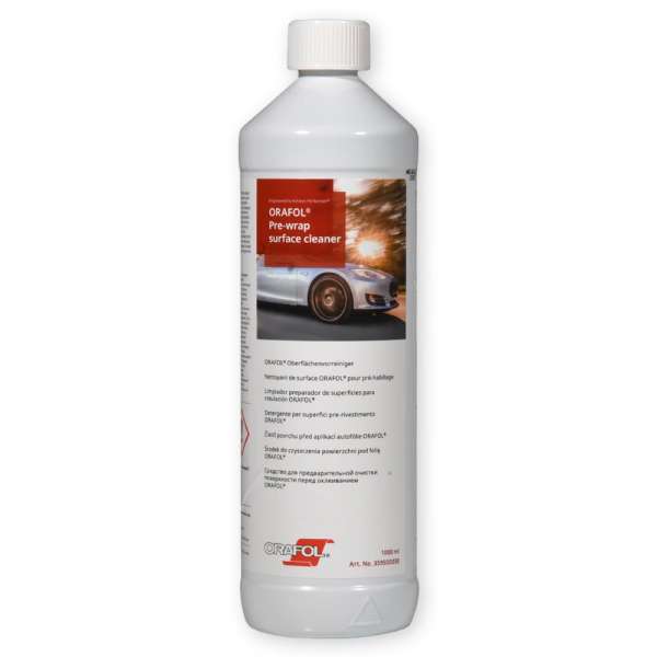 Flasche ORAFOL Pre-Wrap Surface Cleaner, 1000 ml, Vorderansicht mit Etikett