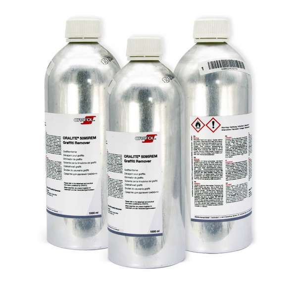 ORAFOL ORALITE 5095REM Graffiti Remover, 1000 ml, Flaschen in dreier Gruppe