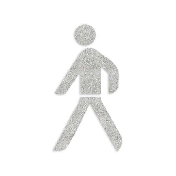 Fußgänger-Piktogramm aus 3M Stamark in Weiß