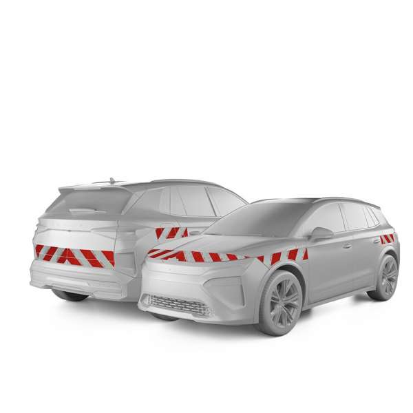 Skoda Elroq, ausgestattet mit Komplettwarnmarkierungssatz, Baujahr 2025