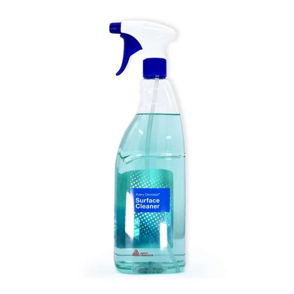 Avery Surface Cleaner, 1 l Sprühflasche, Vorderansicht mit Etikett