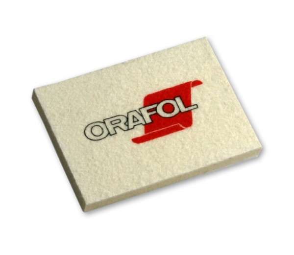 Ersatz-Filzpad von ORAFOL zum kratzfreien Folienrakeln, rechteckig weiß